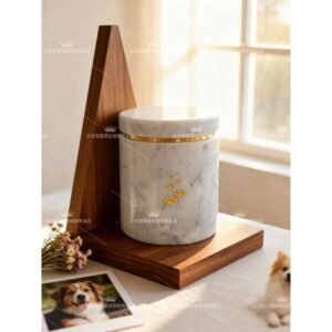 Personalized custom pet urn for dog cat, memorial ashes keepsake
